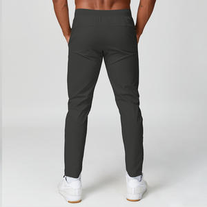 Pantalons de sport pour homme en toile personnalisée, de haute qualité, à séchage rapide, respirants, taille élastique, jambe droite, jogging, fitness, salle de sport, entraînement - Product Image 3