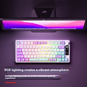 AOC GK300 Cơ Khí Không Dây Ba-Chế Độ 2.4G Cho RGB Backlit Chơi Game Bàn Phím 78 Phím Cho Văn Phòng Kinh Doanh - Product Image 4