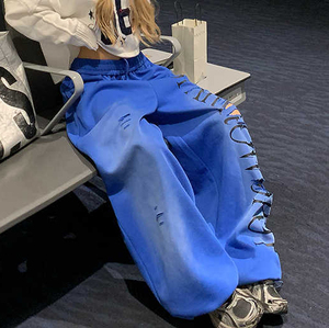 <span class=keywords><strong>Pantaloni</strong></span> Streetwear Personalizzati Kaleo per Donne, <span class=keywords><strong>Pantaloni</strong></span> Larghi <span class=keywords><strong>con</strong></span> <span class=keywords><strong>Elastico</strong></span> e Coulisse, <span class=keywords><strong>Pantaloni</strong></span> Baggy a Gamba Dritta - Product Image 2