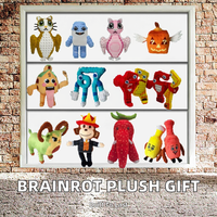 Boneka Monyet Plush Super Lembut HY Custom Wholesale Steal a Brainrot Robloxs, Hadiah Bantal
