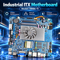 Untuk Motherboard Industri HM86 TI Mini ITX Chipset Intel HM86 Soket PGA946