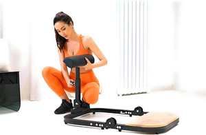 Appareil de musculation robuste pour les fessiers, pour les exercices à domicile, avec structure en acier et revêtement en cuir PU résistant à l'abrasion - Product Image 6