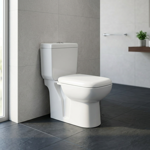 Inodoro de Cerámica de Dos Piezas con Pedestal, de Forma Redonda, Estándar Internacional, de Primera Calidad - Product Image 2