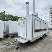 Remorque alimentaire mobile, four à pizza, camions de restauration rapide