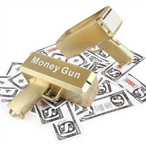 <span class=keywords><strong>Pistola</strong></span> Spara Soldi RTS Gold Money Gun: <span class=keywords><strong>Pistola</strong></span> Giocattolo Spara Banconote Dorate Reali per Feste, Personalizzabile con Logo - Product Image 1