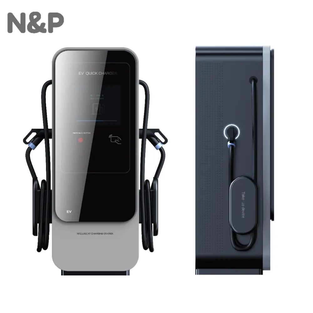 N P New Energy Portable Solar Panel Electric Car Charger 120KW 2 Gun DC EV Charging Station Charging Pile For Electric Car