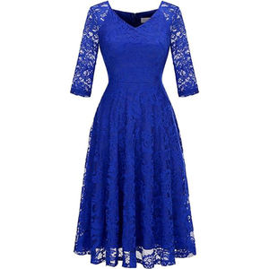 Robe de soirée <span class=keywords><strong>longue</strong></span> à manches longues en dentelle pour femmes avec logo personnalisé, robe de cérémonie, robe de cocktail, <span class=keywords><strong>jupe</strong></span> de fête - Product Image 1