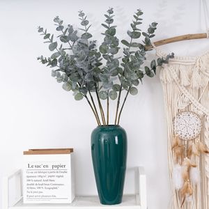 Plante artificielle CallaFloral en eucalyptus floqué, tige unique, verdure pour la décoration intérieure et les arrangements de mariage - Product Image 2