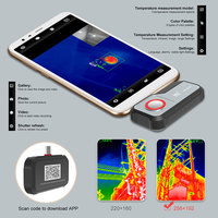 Kamera Pencitraan Termal Mobile Android USB-C HT-203U Resolusi Inframerah 256x192 untuk Perbaikan Listrik