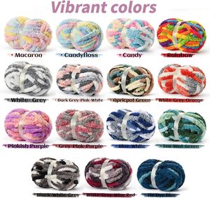 Chunky Chenille Yarn Polyester Anti-Pilling Velvet Crochet Yarn for Sweater <b>Blanket</b> Hat <b>Scarf</b> 50 Colors Ready to Ship - Product Image 5