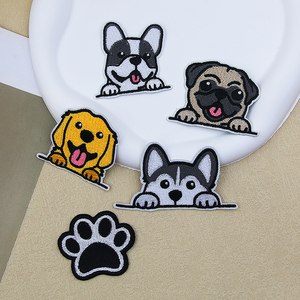 Bán buôn số lượng lớn sắt trên phim hoạt hình con chó các bản vá lỗi thêu sắt trên thêu các bản vá lỗi Puppy vá cho quần áo hat trang trí - Product Image 2