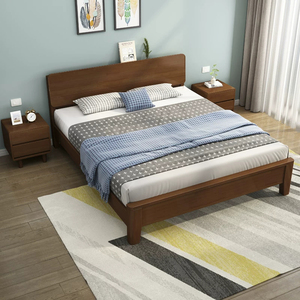 <span class=keywords><strong>Letto</strong></span> in Legno Massello Economico con <span class=keywords><strong>Testiera</strong></span> e Struttura, Adatto per Ville, Hotel e Appartamenti - Product Image 3