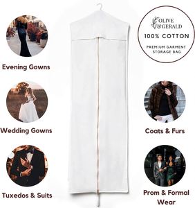 Sac de rangement pliable pour vêtements 100% coton avec fermeture à glissière, motif lettres, grande taille pour les voyages - Product Image 5