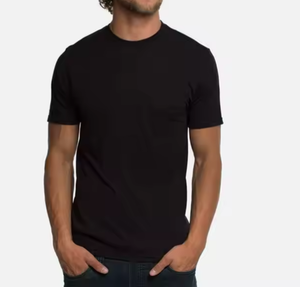 T-shirt estive da <span class=keywords><strong>uomo</strong></span> sostenibili personalizzate in bambù 100% ecologiche da <span class=keywords><strong>uomo</strong></span> Uvioresistant t-shirt a tinta unita <span class=keywords><strong>abbigliamento</strong></span> Over-size - Product Image 3