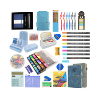 Kit de papeterie pour la rentrée scolaire, fournitures scolaires pour étudiants, trousse de fournitures de bureau, crayon, calculatrice, gomme, fournitures de bureau personnalisées