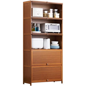 מטבח ביתי מודרני & סלון קיר-רכוב רב תכליתי ארון אבן נירוסטה 2 מגירות 5 + תאים - Product Image 5