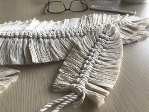 Main Macrame Feuille Plume Macrame Laisse Tenture Décor À La Maison - Product Image 6