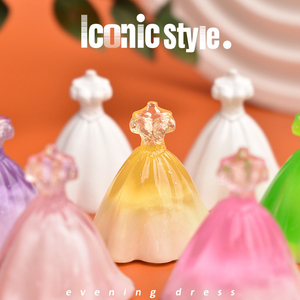 Miniature Robe de Mariée en Résine Cabochon à Dos Plat pour Ornements de Table DIY et Décoration de Micro-Paysages – Produit Artisanat en Résine - Product Image 4