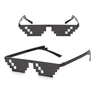 TX อุปกรณ์งานเลี้ยงสำหรับผู้ชายผู้หญิง,กำลังเขียนโค้ด8บิตอินเทรนด์เท่ของเล่นวินเทจแว่นกันแดดแว่นตา