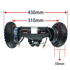 Kit de pneus <span class=keywords><strong>tout</strong></span>-<span class=keywords><strong>terrain</strong></span> pneumatiques avec camions de 11 pouces + moteur 6384 4000W, moteur à courroie 2 pièces + roues <span class=keywords><strong>tout</strong></span>-<span class=keywords><strong>terrain</strong></span> de 8 pouces pour skateboard DIY - Product Image 2