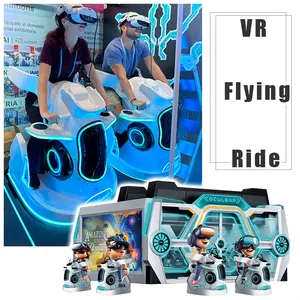 VR đua mô phỏng 9D bay rạp chiếu phim VR chơi game 4 người đi xe đạp Arcade thực tế ảo vũ trụ lái xe VR Máy trò chơi