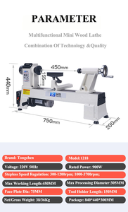 <span class=keywords><strong>Torno</strong></span> <span class=keywords><strong>de</strong></span> <span class=keywords><strong>Madera</strong></span> Digital Mini Tongchen, Longitud <span class=keywords><strong>de</strong></span> Procesamiento <span class=keywords><strong>de</strong></span> 450 mm, Motor <span class=keywords><strong>de</strong></span> 900 W, 220 V, Fácil <span class=keywords><strong>de</strong></span> Operar, para Proyectos <span class=keywords><strong>de</strong></span> Torneado <span class=keywords><strong>de</strong></span> <span class=keywords><strong>Madera</strong></span> y Bricolaje - Product Image 6