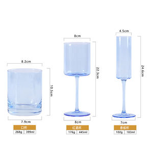 Verres à vin de <span class=keywords><strong>Bordeaux</strong></span> de style italien soufflé à la main en cristal de première qualité sans plomb minimaliste personnalisé grand vin rouge emballage cadeau de qualité supérieure - Product Image 5