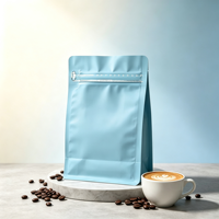 Sachet refermable en aluminium coloré imprimé avec logo personnalisé, emballage alimentaire OEM