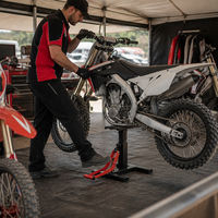 Support de levage hydraulique pour moto tout-terrain, table à ciseaux pour garage et atelier, équipement de réparation robuste