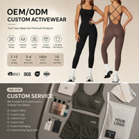 Combinaison de yoga OEM personnalisée, une pièce, haute élasticité, coupe ajustée, séchage rapide, combinaison athlétique pour femme, entraînement, sportswear féminin