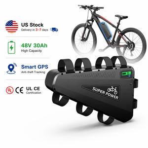 Batterie de vélo électrique Li-Ion intelligente 48V 30Ah avec GPS, pour moteur 1500W, étanche IP66, connecteur XT60, haute performance, décharge 3C, stock US - Product Image 1