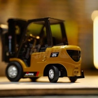 Mini Montacargas a Escala 1/64, Modelo Fundido a Presión, Juguete para Niños, Modelo de Tamaño Pequeño, Simulación de Montacargas Real
