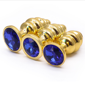 Mejor venta de sexo juguete de metal de oro rosca tapón <span class=keywords><strong>anal</strong></span> - Product Image 3