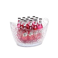 Seau à glace gel personnalisé portable pour discothèque vin brillant bière champagne avec lumière led seau à glace à led pour bar