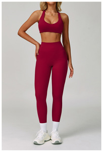 Nuovo Set <span class=keywords><strong>da</strong></span> Allenamento <span class=keywords><strong>Donna</strong></span> 2025, 3 Pezzi: Reggiseno <span class=keywords><strong>Yoga</strong></span> Traspirante, Giacca con Zip, <span class=keywords><strong>Pantaloni</strong></span> Modellanti per Corsa all'Aperto - Product Image 4