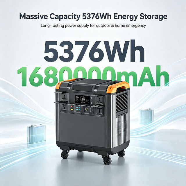 High Capacity Home Solar Power Station 3000W Emergency Backup Outdoor Solar Generator With 400W Solar Panel