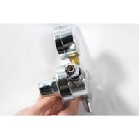 Regulator las Gas Argon Manual, pengukur aliran tekanan tinggi dan pengukur tekanan dengan fitur Gas pengurang