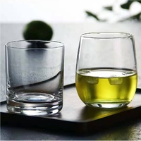 Gobelet en verre de dégustation de whisky en verre de cristal sans plomb de fantaisie de sublimation de corps droit de marques privées pour le restaurant