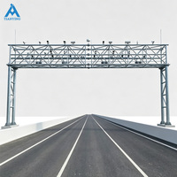 Portique de signalisation routière professionnel pour autoroutes/voies express, en acier Q235/Q355, pour signalisation aérienne