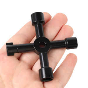 4-in-1 Portable Mini DIY Socket Bit <b>Screwdriver</b> Combo Hand-Screwed in Black Cross-Border Steel Handle OEM Customizable - Product Image 4