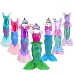 Disfraz de Princesa Sirena para Niñas, Traje de Baño para Halloween, Cumpleaños y Fiestas, Gran Venta - Product Image 1