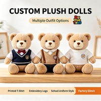 Fabricant de jouets Boyue, ours en peluche brun personnalisé, animaux en peluche de dessin animé, ours en peluche miniature mignon avec logo de l'entreprise