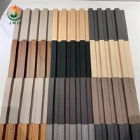Revêtement mural en WPC imperméable au design moderne, panneau en composite bois-plastique pour murs intérieurs et extérieurs