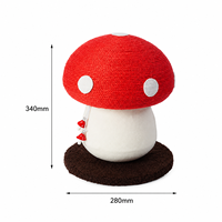 Poteau à gratter pour chat en forme de champignon, griffoir décoratif en corde, arbre à gratter pour chat d'intérieur, jouet d'escalade pour chat, vente en gros OEM