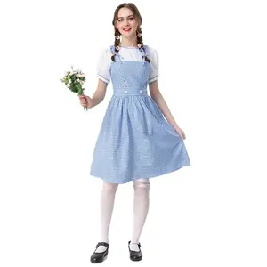 Hot Selling En Fabriek Directe Verkoop Anime Kleding Dorothy Fancy Dress Volwassen Halloween Kostuums Dortothy Cosplay Jurk