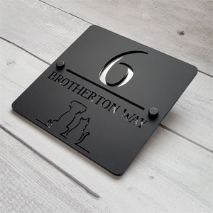 Large <b>Letters</b> Plates Electronic Lighted Outdoor House Number Door Sign Plate Illuminated Signs House Numbers With Light - Product Image 6