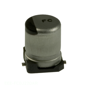Condensateur SMD à montage en surface EEE-FC0J220AR, 22 µF, 20 %, 6,3 V, en aluminium, canal fabricant 22 uF - Product Image 1