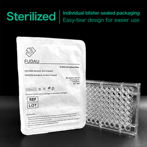 24Well <span class=keywords><strong>Plate</strong></span> mikrobiologi peralatan Lab, plat budaya bakteri kualitas tinggi, piring budaya sel steril Premium - Product Image 2