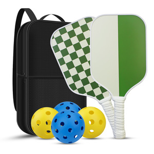 Factory Direct New Outdoor Sports Fiberglass <b>Pickleball</b> <b>Racket</b> Set 13mm/16mm Thick Wood PP Honeycomb Core - Product Image 4