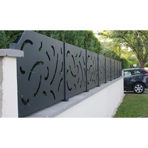 Pannello di recinzione tagliato al Laser in alluminio resistente con Design personalizzato per uso del cortile e del <span class=keywords><strong>Patio</strong></span> - Product Image 2